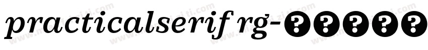 practicalserif rg字体转换